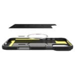 Spigen Rugged Armor Mag MagSafe Matte Black iPhone 16 Pro Tok