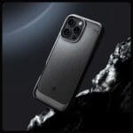 Spigen Rugged Armor Mag MagSafe Matte Black iPhone 16 Pro Tok