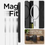 Spigen Rugged Armor Mag MagSafe Matte Black iPhone 16 Tok