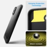 Spigen Rugged Armor Mag MagSafe Matte Black iPhone 16 Tok
