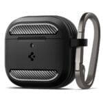 Spigen Rugged Armor Matte Black AirPods 4 Tok
