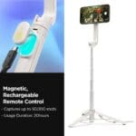 Spigen S571W MagSafe Bluetooth Selfie Stick Tripod Dune Beige