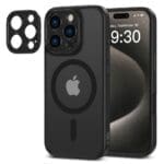 Tech-Protect Magcam MagSafe Matte Black iPhone 16 Pro Max Tok