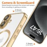 Tech-Protect Magflex MagSafe Shiny Gold iPhone 16 Tok