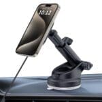 Tech-Protect Mm15W-V6 Magnetic MagSafe Dashboard & Vent Car Mount Wireless Charger 15W Black