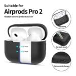 Tech-Protect Silicone Black AirPods Pro 1/2 Tok