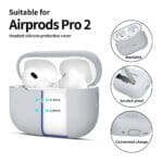 Tech-Protect Silicone Crayon Grey AirPods Pro 1/2 Tok