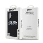 DKNY Liquid Silicone Arch Logo MagSafe Black iPhone 16 Plus Tok