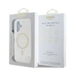 Guess IML Glitter Ring MagSafe Transparent iPhone 16 Plus Tok