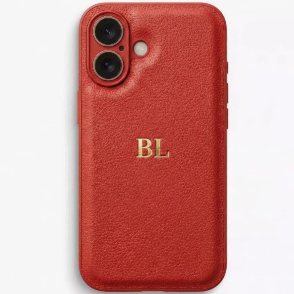 BHcase Camera Leather Monogram Baby Blue iPhone 16 Tok