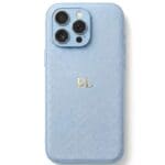 BHcase Camera Leather Monogram Baby Blue iPhone 16 Pro Tok