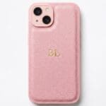 BHcase Camera Leather Monogram Baby Blue iPhone 15 Tok