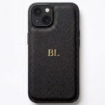 BHcase Camera Leather Monogram Baby Blue iPhone 15 Tok