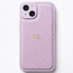 BHcase Camera Leather Monogram Baby Blue iPhone 15 Tok