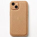 BHcase Camera Leather Monogram Baby Blue iPhone 15 Tok