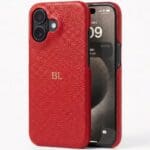 BHcase Leather Monogram Black iPhone 16 Tok