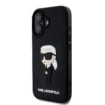 Karl Lagerfeld 3D Rubber Ikonik Black iPhone 16 Tok