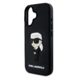 Karl Lagerfeld 3D Rubber Ikonik Black iPhone 16 Tok