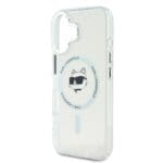 Karl Lagerfeld IML Choupette Head Metal Frame MagSafe Transparent iPhone 16 Tok