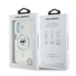 Karl Lagerfeld IML Choupette Head Metal Frame MagSafe Transparent iPhone 16 Tok