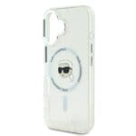Karl Lagerfeld IML Karl Head Metal Frame MagSafe Transparent iPhone 16 Tok