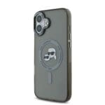 Karl Lagerfeld IML K&CH Heads Metal Frame MagSafe Black iPhone 16 Tok