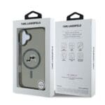 Karl Lagerfeld IML K&CH Heads Metal Frame MagSafe Black iPhone 16 Tok