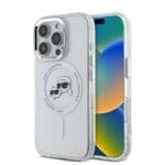 Karl Lagerfeld IML K&CH Heads Metal Frame MagSafe Transparent iPhone 16 Pro Max Tok