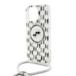 Karl Lagerfeld IML Monogram Crossbody K&CH Heads MagSafe Transparent iPhone 16 Pro Tok
