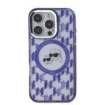 Karl Lagerfeld IML Monogram K&CH Heads MagSafe Purple iPhone 16 Pro Max Tok
