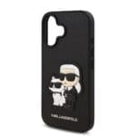 Karl Lagerfeld PU Saffiano Karl and Choupette Black iPhone 16 Tok