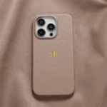 BHcase Leather Monogram Light Tan iPhone 13 Tok