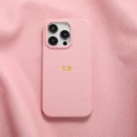 BHcase Leather Monogram Pink iPhone 13 Tok