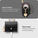 Spigen Cyrill Mini Bag Black AirPods 4 Tok