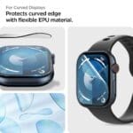 Spigen Elite Shield ”Ez Fit” 2-Pack Apple Watch 10 (46 mm) Clear