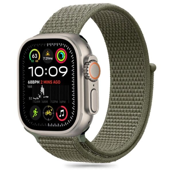 Tech-Protect Nylon Apple Watch 6 / 7 / 8 / 9 / 10 / Se / Ultra 1 / 2 (44 / 45 / 46 / 49 mm) Cargo Khaki