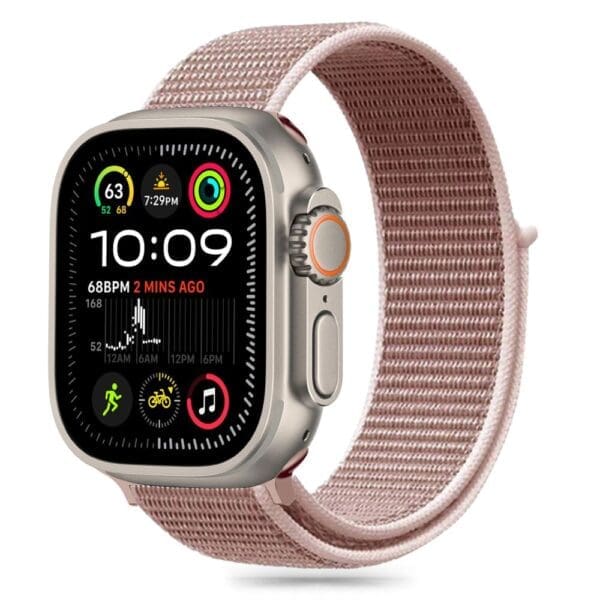 Tech-Protect Nylon Apple Watch SE/11/10/9/8/7/6/5/4/3/Ultra 1/2/3 (44/45/46/49mm) Dusty Rose