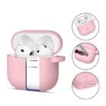 Tech-Protect Silicone Hook Dusty Pink AirPods 4 Tok