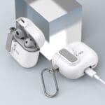 Tech-Protect Slim Hook White AirPods 4 Tok