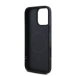 DKNY PU Leather Silver Metal Logo MagSafe Black iPhone 16 Pro Tok
