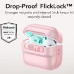 ESR Pulse Halolock MagSafe Pink AirPods 4 Tok