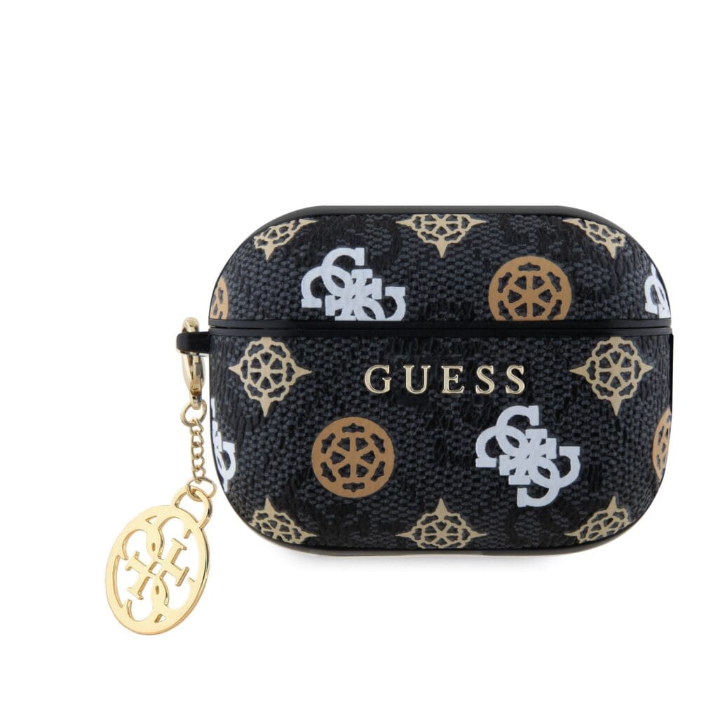 Guess PU 4G Peony Charm Black AirPods Pro 2 Tok