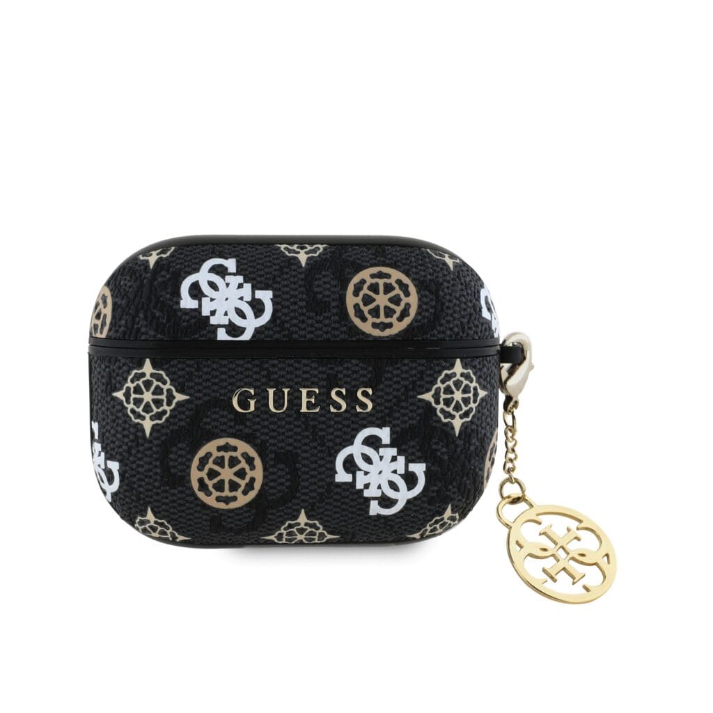 Guess PU 4G Peony Charm Black AirPods Pro Tok