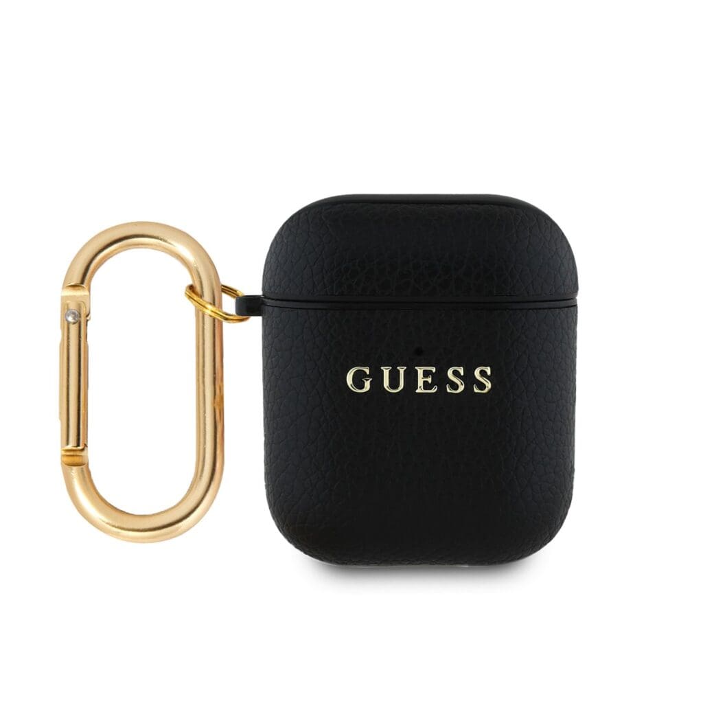 Guess PU Grained Classic Logo Black AirPods Pro/Pro 2 Tok