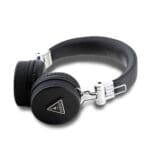 Guess PU Grained Triangle Logo ENC Wireless Headphones Black