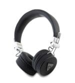 Guess PU Grained Triangle Logo ENC Wireless Headphones Black
