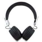 Guess PU Grained Triangle Logo ENC Wireless Headphones Black