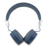 Guess PU Grained Triangle Logo ENC Wireless Headphones Blue