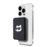 Karl Lagerfeld Embossed Choupette Head MagSafe Powerbank 5000mAh Black