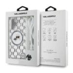 Karl Lagerfeld IML Monogram Crossbody K&CH Heads MagSafe Transparent iPhone 16 Tok